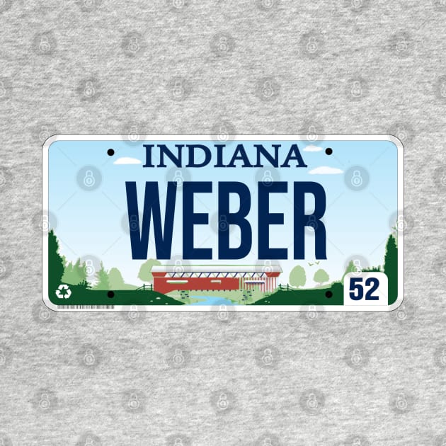 Indiana custom Weber vanity license plate by zavod44